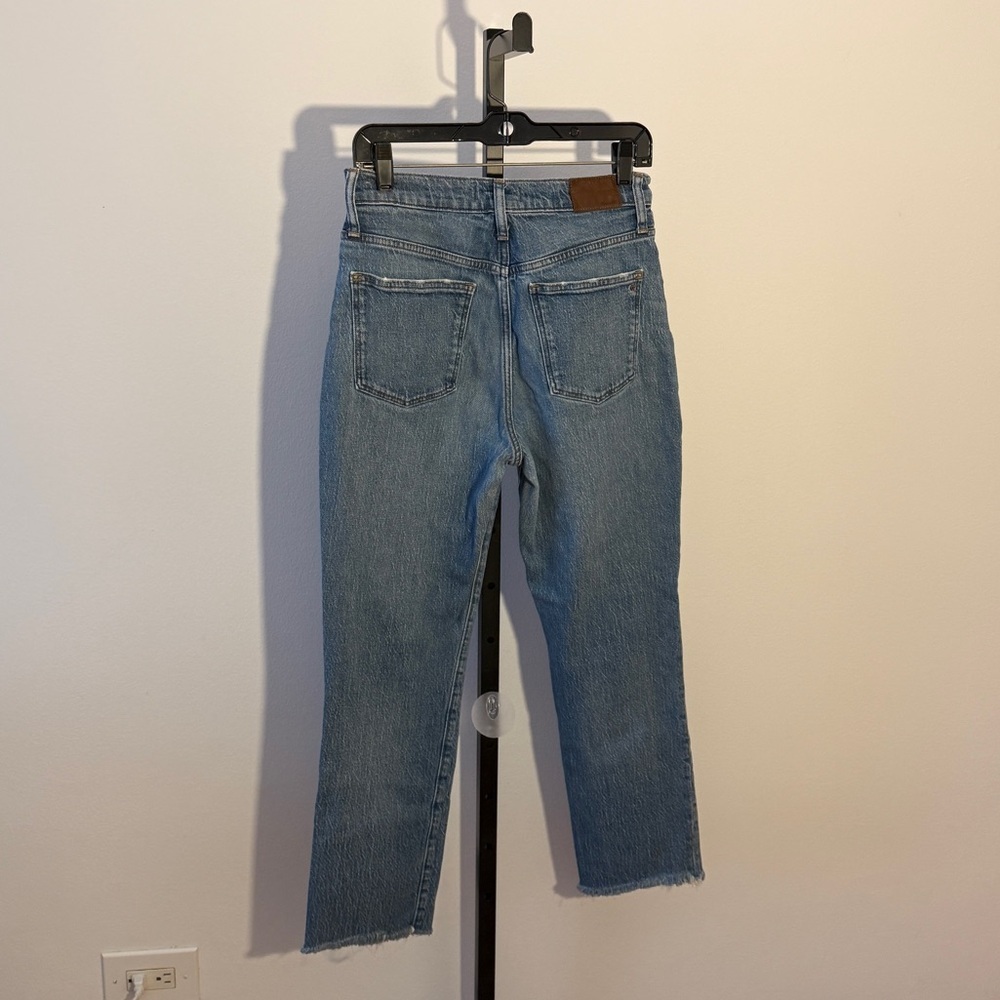 Madewell Light Blue High Rise Slim Boyfriend Jeans Size 27 - Picture 3 of 6